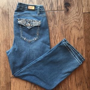 Size 10 Earl Jean embellished Capris